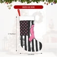 thumbnail image 4 of Honeii Ribbon Breast Cancer Awareness for Christmas Stocking,Large Xmas Stocking,Holiday and Family Stocking for Fireplace Christmas Holiday Party Decoration, 4 of 7