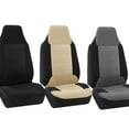 thumbnail image 6 of FH Group Premium Polyester Fabric Car Seat Cover, Universal Black Front Set Seat Covers with Air Freshener, 6 of 6