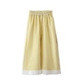 thumbnail image 4 of Swuxness Toddler Wide Leg Full Length Pants Stripe Elastic Waist Thin Summer Casual Fashion Wear, 4 of 4