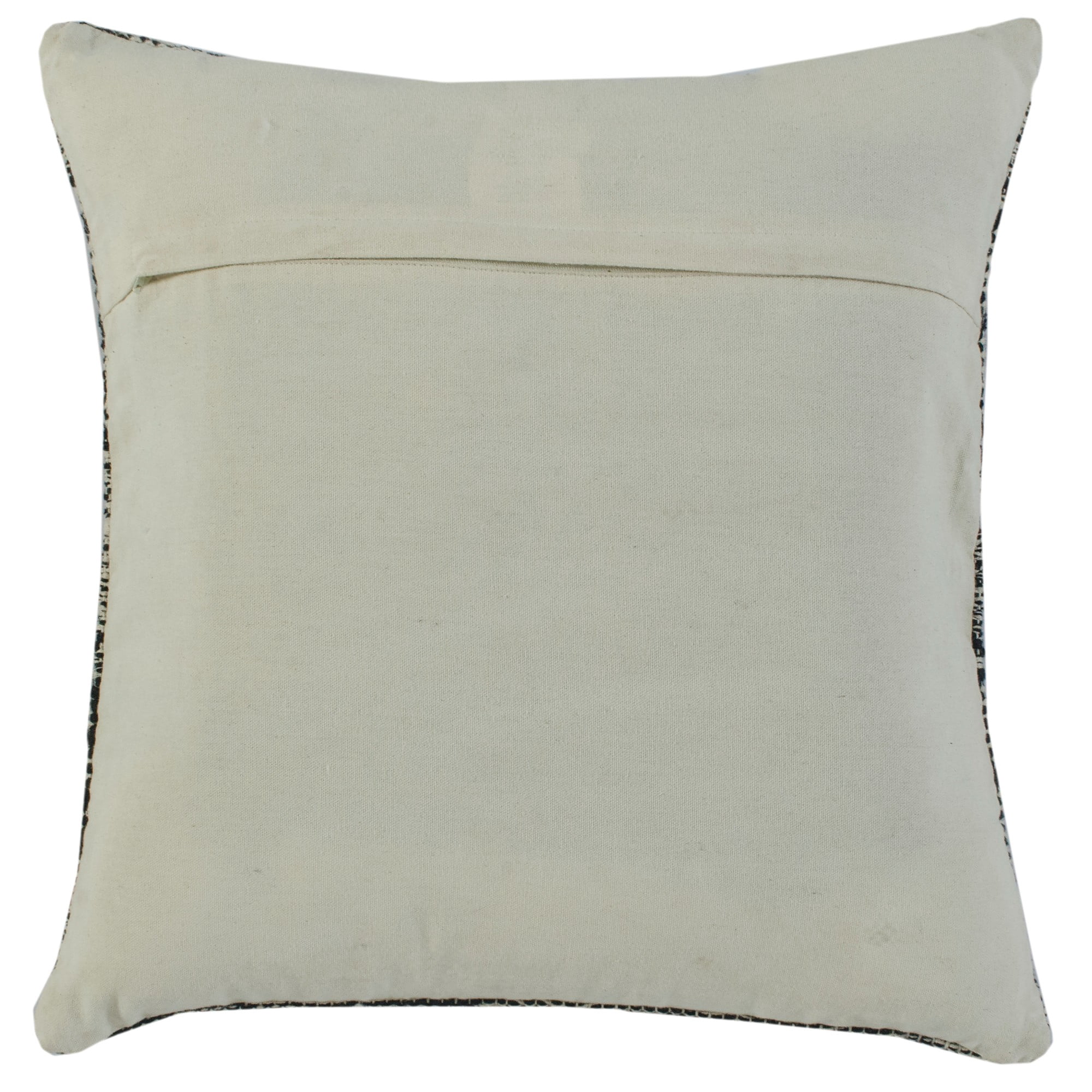 Harlow Hill Gray/Black Geometric Farmhouse Cotton Blend Throw Pillow Cover, 20" x 20"