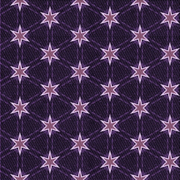 Ahgly Company Indoor Square Patterned Deep Purple Area Rugs, 7' Square