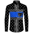 thumbnail image 1 of Camisa a cuadros retro para hombre Camisa de manga larga de temporada Ropa casual para exteriores para hombre Camisa de estilo étnico para exteriores Camisa con solapa y botones, 1 of 6