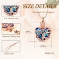 thumbnail image 2 of Heart Urn Ashes Necklace for Women Tree of Life Cremation Crystals Ash Pendant Loved One Memorial Jewelry, 2 of 6