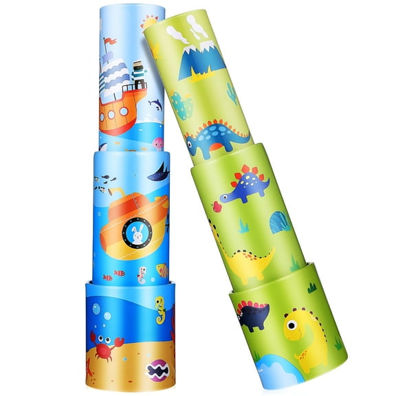 BESTSKY 2 Pcs Toys for Toddlers Kids Telescope 3 Year Old Telescopes 7 Pocket Bulk Iron Child