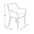 thumbnail image 3 of SILLON OCASIONAL TÁVEL  ALTO VELVET NEGRO PATAS GOLD, 3 of 3