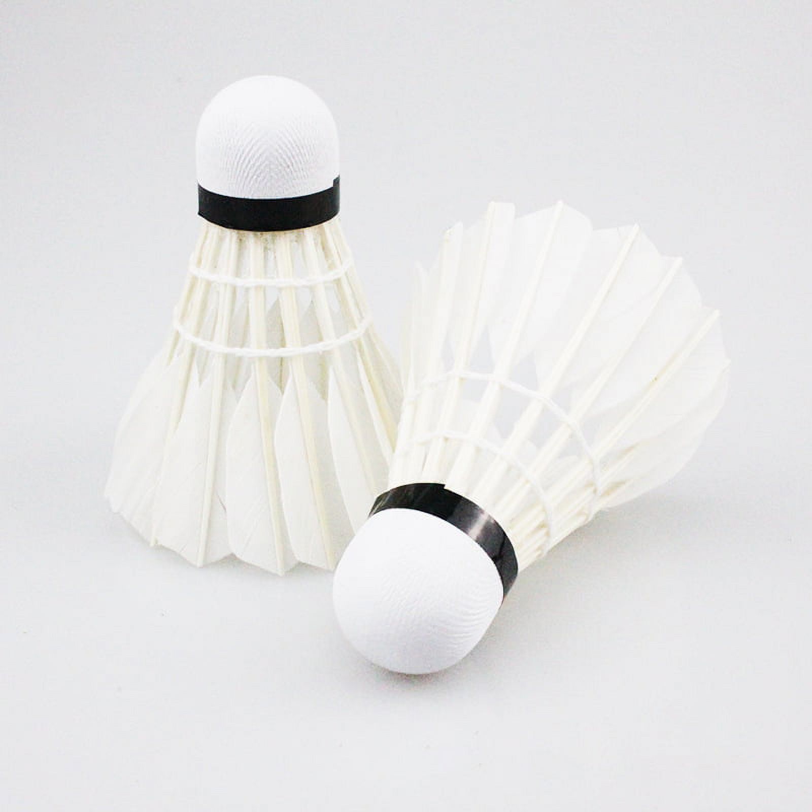 6-Pack Badminton Birdie, Professional Badminton Shuttlecocks Feather Ball with Great Durability Stability and Balance for All Ages and Players - image 3 of 6