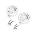thumbnail image 2 of 8X Boat Latch Latch Flush Pull Latch Round Pull Latch Marine Hatch Latch for Boat Deck RV Cabinet Door Drawers, 2 of 5