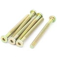 thumbnail image 2 of Uxcell M6 x 100mm Male Thread Hex Socket Head Cap Screw Bolt Bronze Tone (4-pack), 2 of 2