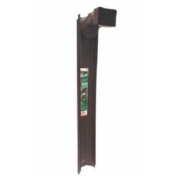 Thermwell GWS3B Brown Adjustable Flip Up Extendable Downspout Extender - Quantity of 5