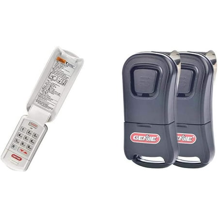 

JSTCL Garage Door Opener Wireless Keyless Keypad - Safe & Secure Access & Single Button Garage Door Opener Remotes (2 Pack) - Safe & Secure Access