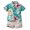 Green, variant on GYRATEDREAM Boys Shorts Set Summer Outfits Clothes Button Down Short Sleeve Shirt and Shorts Set Hawaii Shirts Sets for 3-4Y