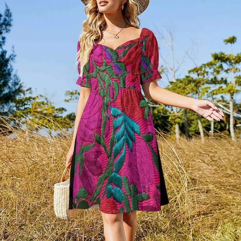 Mexican Embroidered Dress evening dress ladies ladies dresses for women  clothing women summer summer clothes for women - Walmart.com