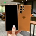 thumbnail image 2 of Square Case for Galaxy S22 Ultra, Cute Cases Full Camera Protection, Reinforced Corners TPU Cushion Shockproof Edge Bumper Cover Samsung Galaxy S22 Ultra 5G Phone Case [6.8 inch] -Brown, 2 of 7