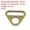 Bronze, variant on Uxcell Triangle Buckle Adjuster D Ring, Metal Triangle Buckles with Bar Swivel Clip for Purse Bag Straps Loop Dog Tag Clip Silver White 1.5 Inch