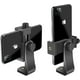 thumbnail image 1 of Adaptador de trípode vertical y horizontal con soporte giratorio y tornillo de 1/4"/clip ajustable para iPhone, teléfonos Android y palos de selfie., 1 of 5