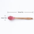 thumbnail image 3 of Hariumiu Kitchen 7.2in Honey Dipper Long Handle Durable Silicone Sugar Mixing Stick for Kitchen, 3 of 11