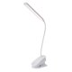 thumbnail image 1 of Lámpara de noche regulable sin niveles, lámpara de lectura flexible con clip, portátil, con cuello de cisne, protección ocular, luz de escritorio LED (blanca), 1 of 6