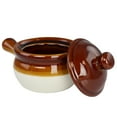 thumbnail image 4 of Elama 4 Piece Long Handle 15 Ounce Stoneware French Onion Soup Bowl with Lid, 4 of 5