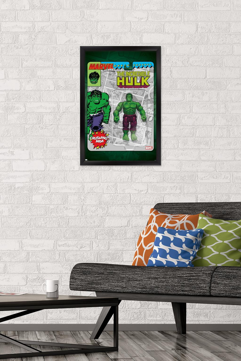 Marvel Toy Vault - Hulk Wall Poster, 14.725" x 22.375" Framed