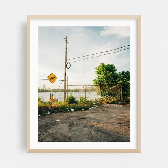 End, Red Hook - Brooklyn New York Photography Oak Framed Wall Art Print 16 x 20 inches