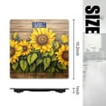 thumbnail image 2 of High Precision Body Weight Scale Smart Bathroom Scales with Large LCD Display(400lbs),Decorative for Bedroom-Hand-Painted Sunflowers On Wooden Background, 2 of 4