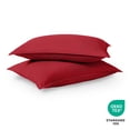 thumbnail image 4 of Bare Home Pillow Sham Set - Premium 1800 Collection - Double Brushed - King, Red, 4 of 9
