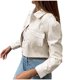 thumbnail image 1 of Chaquetas para mujer Abrigo corto de cuero con solapa de bolsillo grande de manga larga a la moda Odeerbi ODB-3, 1 of 7