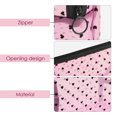 thumbnail image 4 of DODAMOUR 4 Pieces Mesh Cosmetic Bags, Portable Travel Mesh Makeup Bag, Heart Print Zipper Pouch Toiletry Bag for Women Girls (Pink), 4 of 6