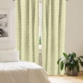thumbnail image 2 of Ambesonne Spring Window Curtains, Simplified Minimalist Leaves, Each 28" W x 63" L, Lime Green and Champagne, 2 of 4