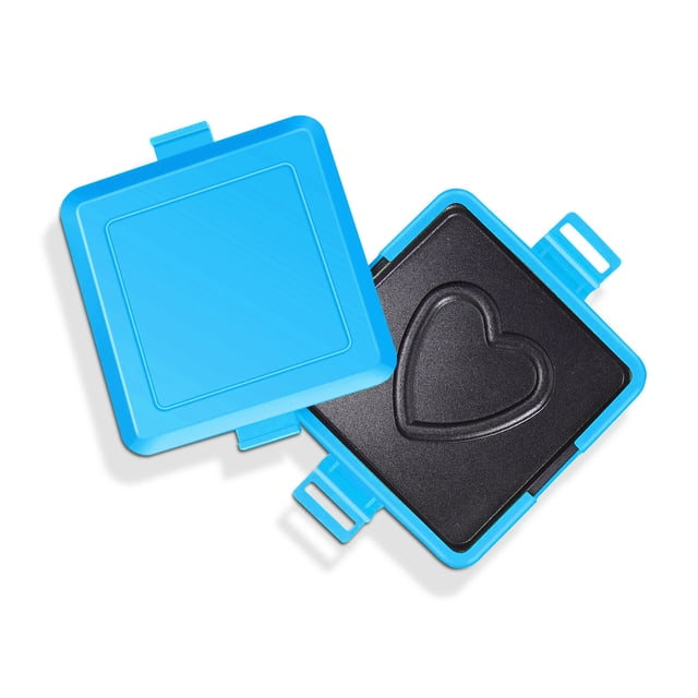 Microwave Toaster Maker, Non Electric Cooking Microwave Panini Maker, Grill Tray with Heart Pattern for Cooking Breakfast, Dishwasher Safe