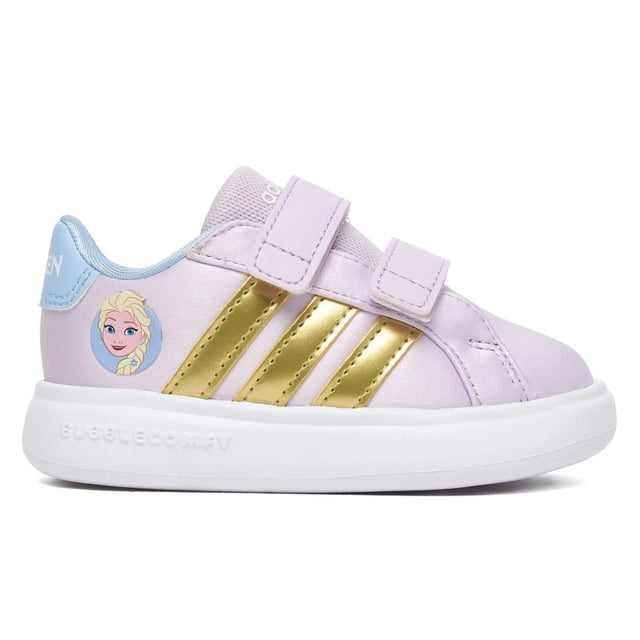 Tenis Adidas Grand Court Elsa I para Niñas Pequeñas. JQ4356 lila 13
