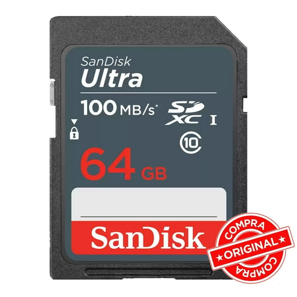 Tarjeta SD 64GB Sandisk Graba Full HD SDSDUNR-064G-GN3IN SanDisk SDSDUNR-064G-GN3IN