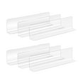 thumbnail image 1 of 6pcs Transparent Blockers Transparent Sorting Blockers Supermarket Shelf Dividers (28cm), 1 of 8