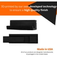 thumbnail image 3 of 3D Lasers Vinyl Record Album Display Wall Mount/Shelf (5 Pack), Leaves Walls Damage-Free, Command Strip Included (5, Black), 3 of 8