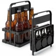 thumbnail image 1 of Portavasos plegable Li & Zhao de 12 vasos, 2 unidades, negro, 1 of 9