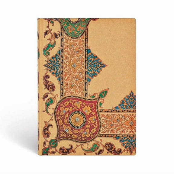 Visions of Paisley Ivory Kraft MIDI Lined Softcover Journal, 176pg, 100gsm by Paperblanks (Lyon Florals) (Diary)