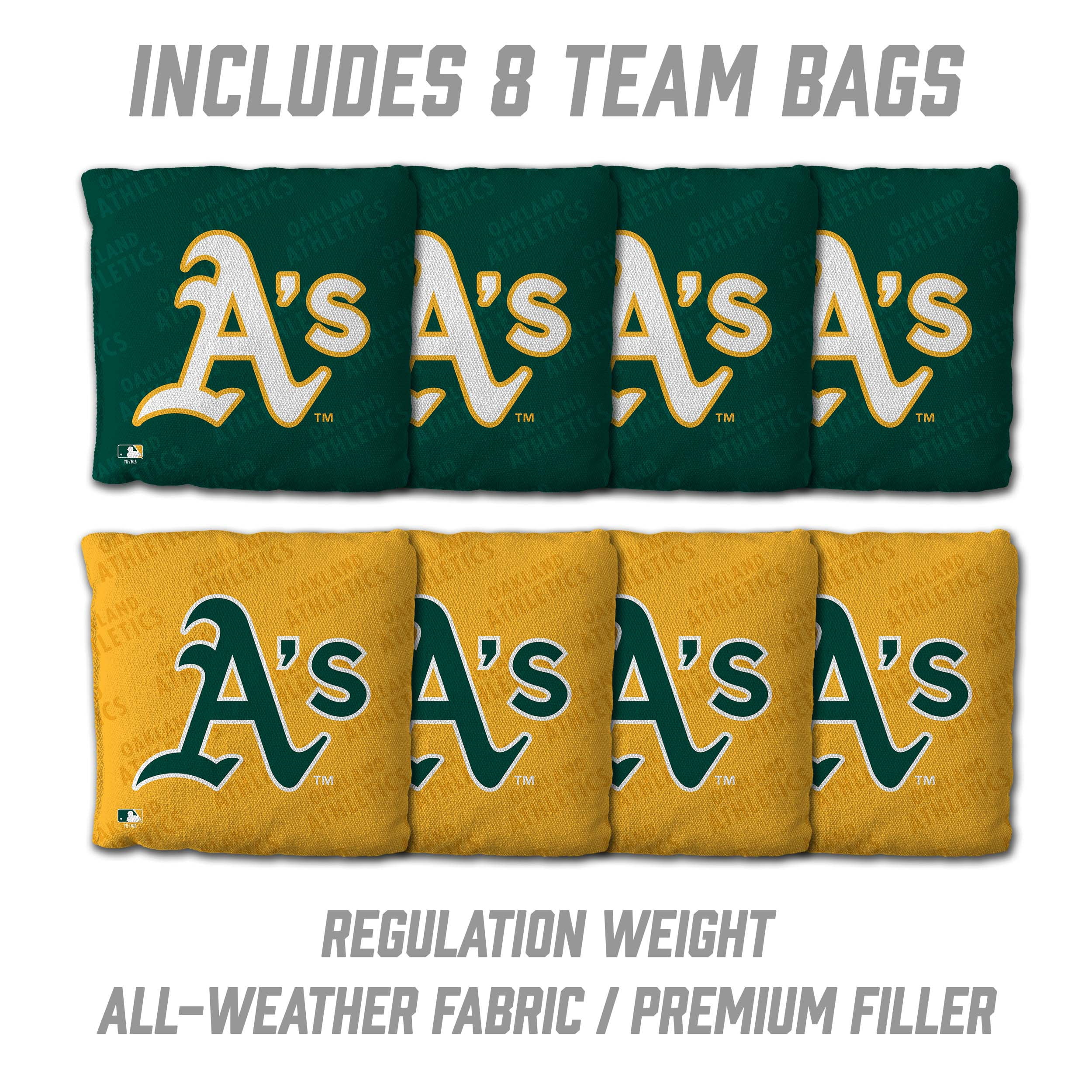 YouTheFan MLB Oakland Athletics 2' x 3' Cornhole Game