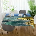 thumbnail image 6 of GZHJMY Lighthouse Rectangle Tablecloth, Waterproof Stain Wrinkle Resistant Washable Polyester Table Cover for Picnic Dinner Holiday Kitchen Party Decor, 54 x 72 in Home Decor, 6 of 7