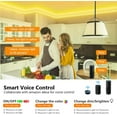 thumbnail image 2 of WiFi LED Strip Lights 10m/32.8ft, Smartphone Controlled LED Strip Kit RGB Waterproof IP65 150 LEDs 5050 LED Lights, Music Sync, Voice Control Compatibwith Echo, GoogAssistant, IFTTT, 2 of 5