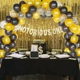 thumbnail image 5 of Baby 1st Birthday Decorations, The Notorious One Banner, Black Gold Balloon Garland Arch Kit with Chain Balloons for Boy Hip Hop First Bday Biggie Smalls Party Supplies, 5 of 6