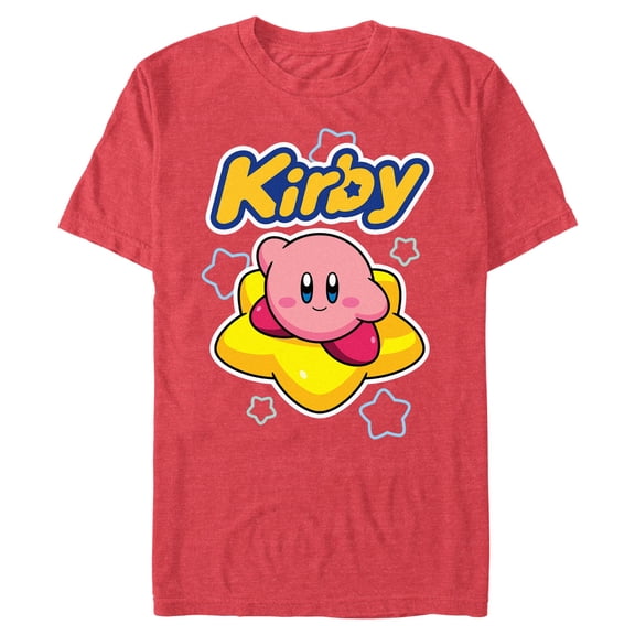 Mens Nintendo Cute Kirby and Stars T Shirt