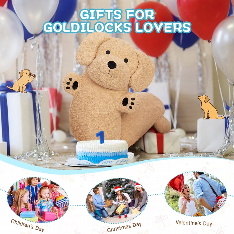 Morismos 43.3 Inch Golden Retriever Dog Body Pillow Plush photo 3