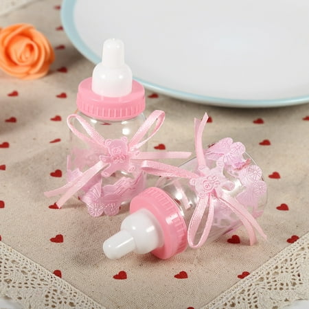 Baby Boy Baby Shower Party Favors HERCHR Candy Box, 12Pcs Candy Chocolate Bottles Box For Girl Boy Baby Shower Party Favors Gifts Decoration, Gift Favor Bottle ()