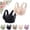 Black, variant on Hana Bra for Senior Women, 2Pcs Cotton Buttonless Comfy Lifting Shaping Bras, Full Coverage Underwire-Free Push up Bras Soft Breathable Bras for Older Women Daily Wear