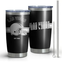 Las Vegas Tumbler Cup - Las Vegas Gifts for Men - 20 OZ Insulated Stainless Steel Coffee Travel Mug with Lid and Straw