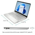 thumbnail image 5 of HP 15 Laptop, 11th Gen Intel Core i5-1135G7, 32GB DDR4 RAM, 1TB PCIe SSD, 15.6" HD(1366 x 768), Touch-Screen, Intel Iris Xe,WiFi 5, Windows 11 Home, Silver, 5 of 5