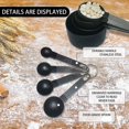 thumbnail image 5 of Juego de tazas y cucharas medidoras, cuchara precisa con mango de acero inoxidable apilable de 8 piezas Compatible con comida, 5 of 5