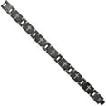 thumbnail image 3 of Chisel Stainless Steel Polished and Matte Black IP-plated with 1/4 carat Diamond Bracelet - 8.5" Natural Diamonds, 3 of 7