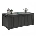 thumbnail image 3 of Uforic 120 Gallon Large Outdoor Deck Box, Outdoor Resin Storage Boxes ,Waterproof & Lockable, Black, 3 of 9