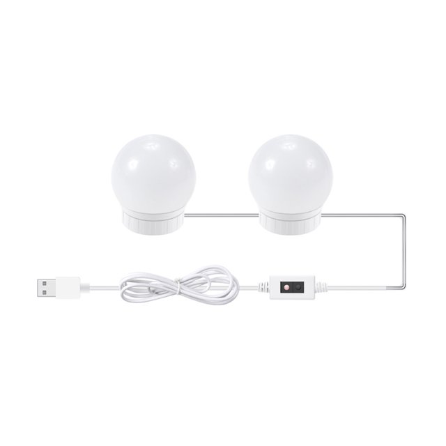 Mistaha 2 PCS LED Makeup Mirror Lights Smart Sensor Control Vanity Mirror Lights Bathroom Mirror Light with 1.5m USB Cable LED Strip Lights